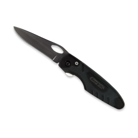 Bear & Sons Cutlery 2015 Bear 3 1/2' Black Zytel & Black Krayton Sideliner Ti W/Pocket Clip BEA-7404T
